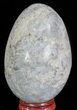 Crystal Filled Celestine (Celestite) Egg - Madagascar #66113-2